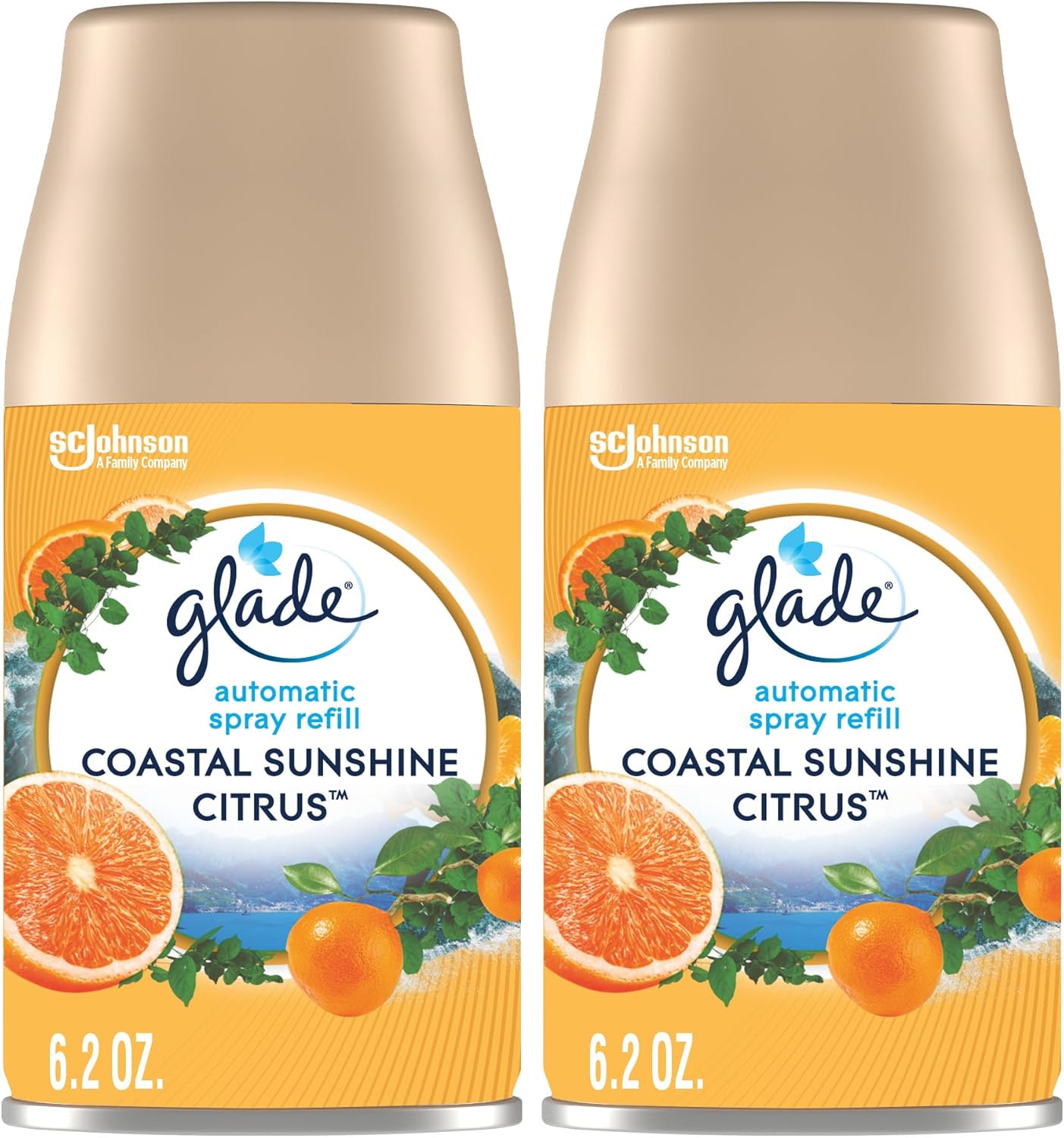 Glade Automatic Spray Air Freshener Refill, Scented Air Freshener for Home and Bathroom, Clean Linen, 6.2 Oz, 2 Count
