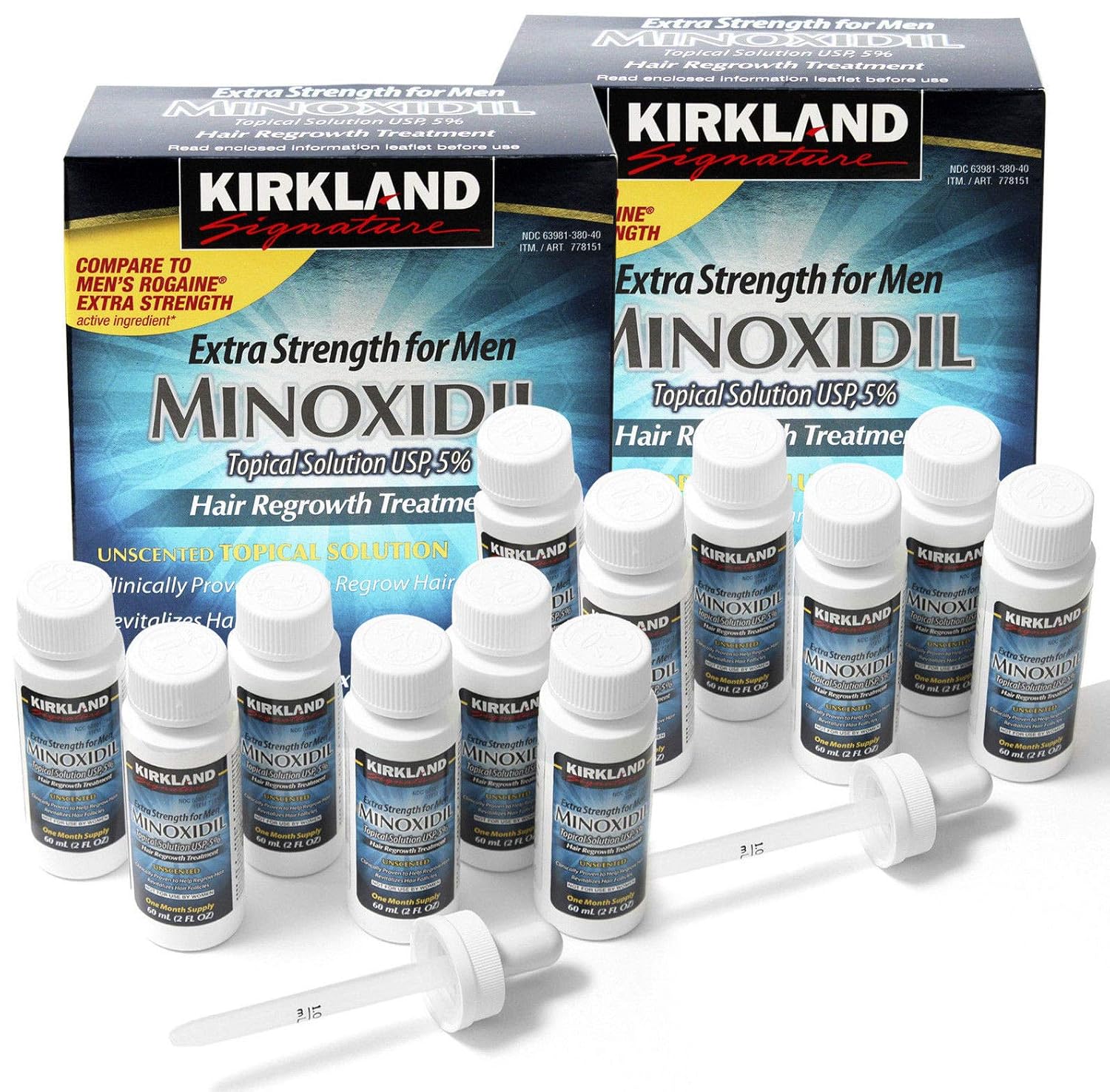 Minoxidil-5% Extra Strength Hair Regrowth for Men, 6 Month Supply