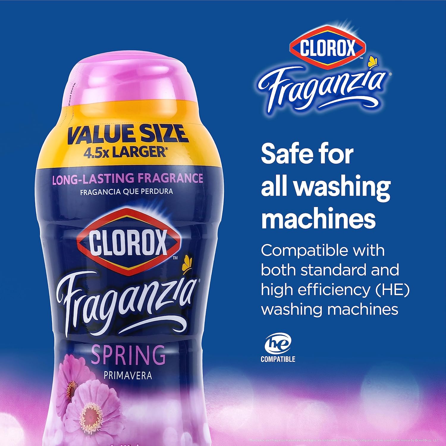 Clorox Fraganzia In-Wash Scent Booster Crystals in Ocean Scent, 18 Oz Twin Pack | Laundry Scent Booster Crystals | In-wash Scent Booster for Fresh Laundry in Ocean Scent 18 Ounce Twin Pack, 36oz