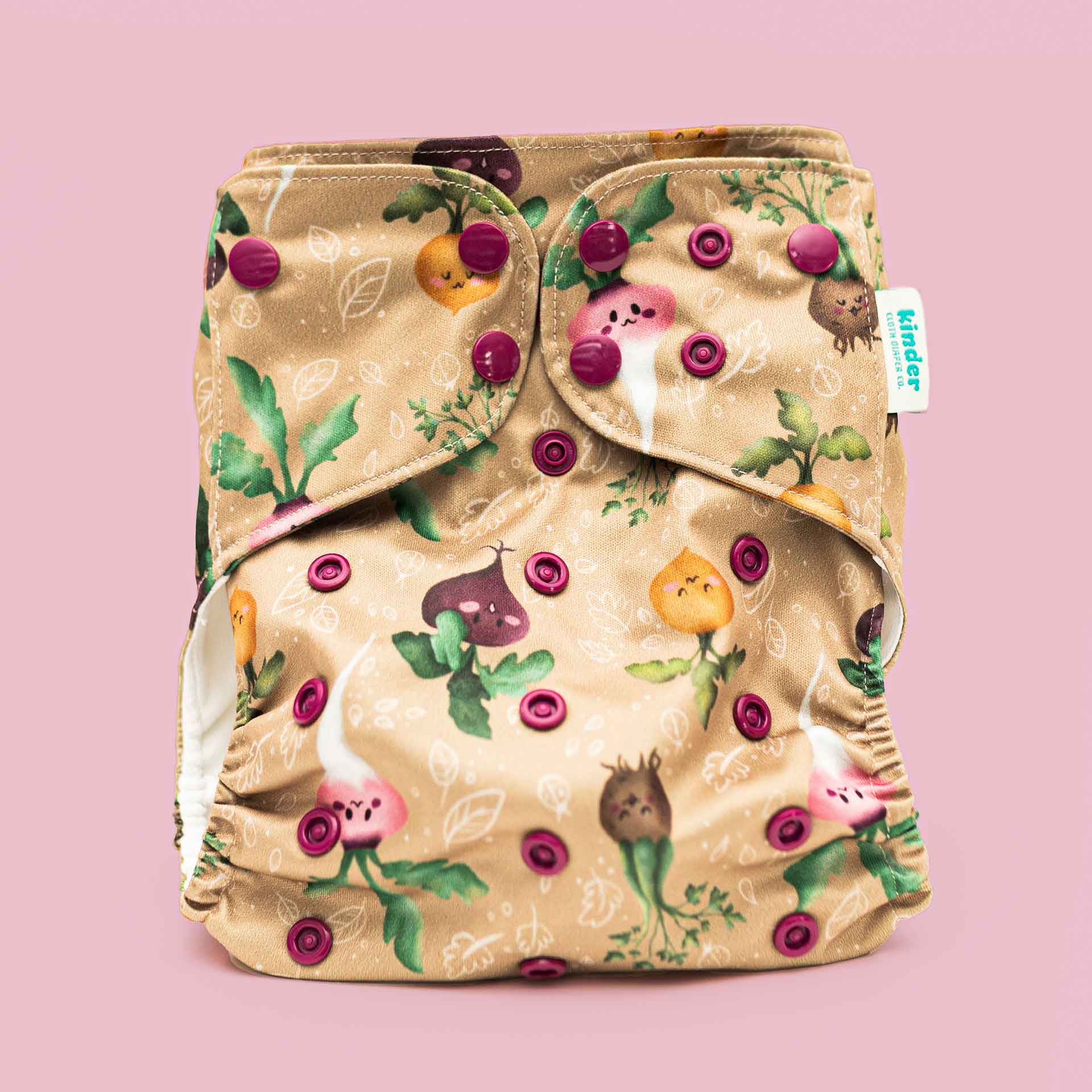 Kinder Cloth Diaper Co. Artist Collaborations Pocket Cloth Diaper with Athletic Wicking Jersey