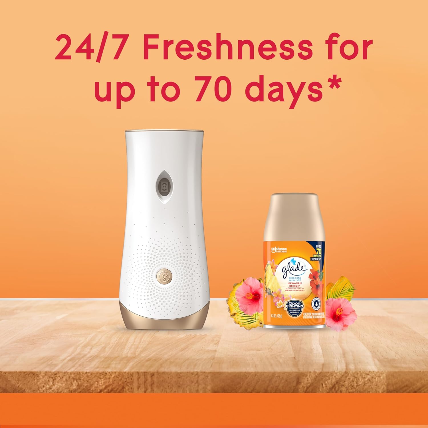 Glade Automatic Spray Air Freshener Refill, Scented Air Freshener for Home and Bathroom, Clean Linen, 6.2 Oz, 2 Count