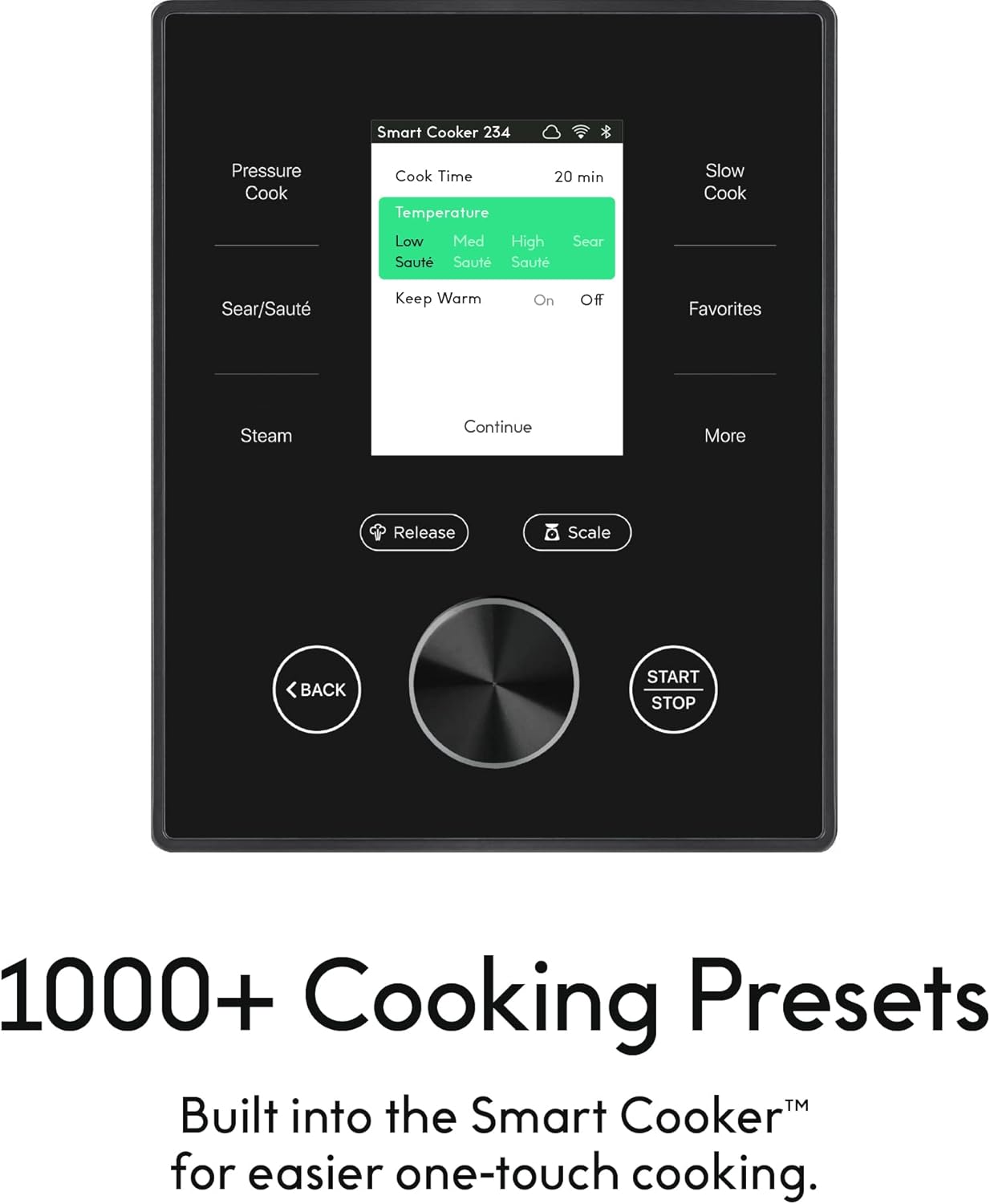 CHEF iQ Smart Pressure Cooker 10 Cooking Functions & 18 Features, Built-in Scale, 1000+ Presets & Times & Temps w/App for 600+ Foolproof Guided Recipes, Rice & Slow Electric MultiCooker, 6 Qt