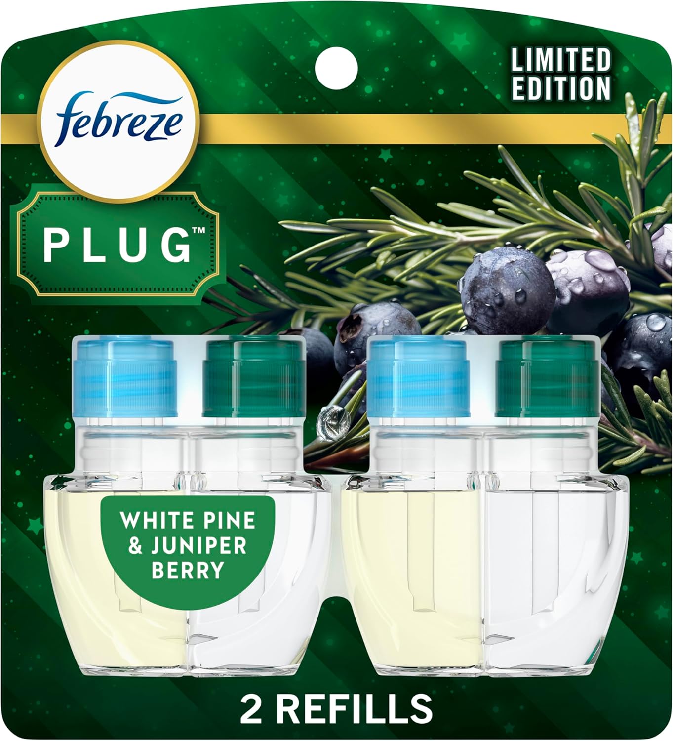 Febreze Plug in Air Fresheners for Home, Air Freshener Plug in, Wall Diffuser, Ocean Scent, Odor Fighter for Strong Odors, 1 Warmer + 2 Oil Refills