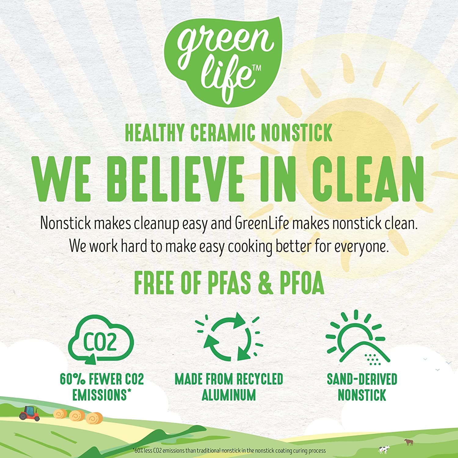 Ceramic non-stick 12-piece pan set