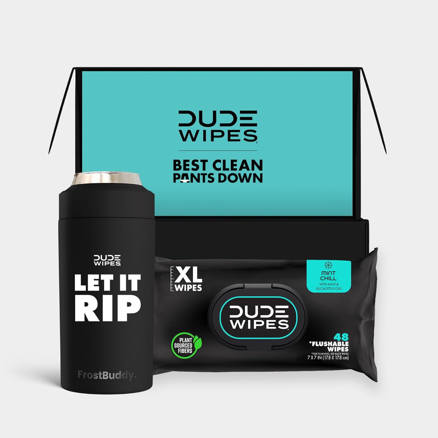 DUDE Wipes - Flushable Wipes - Unscented 8 Pack + Mint Travel Pack, 402 Wipes - Extra Large Dispenser Wet Wipes with Vitamin E & Aloe For Men - Septic and Sewer Safe