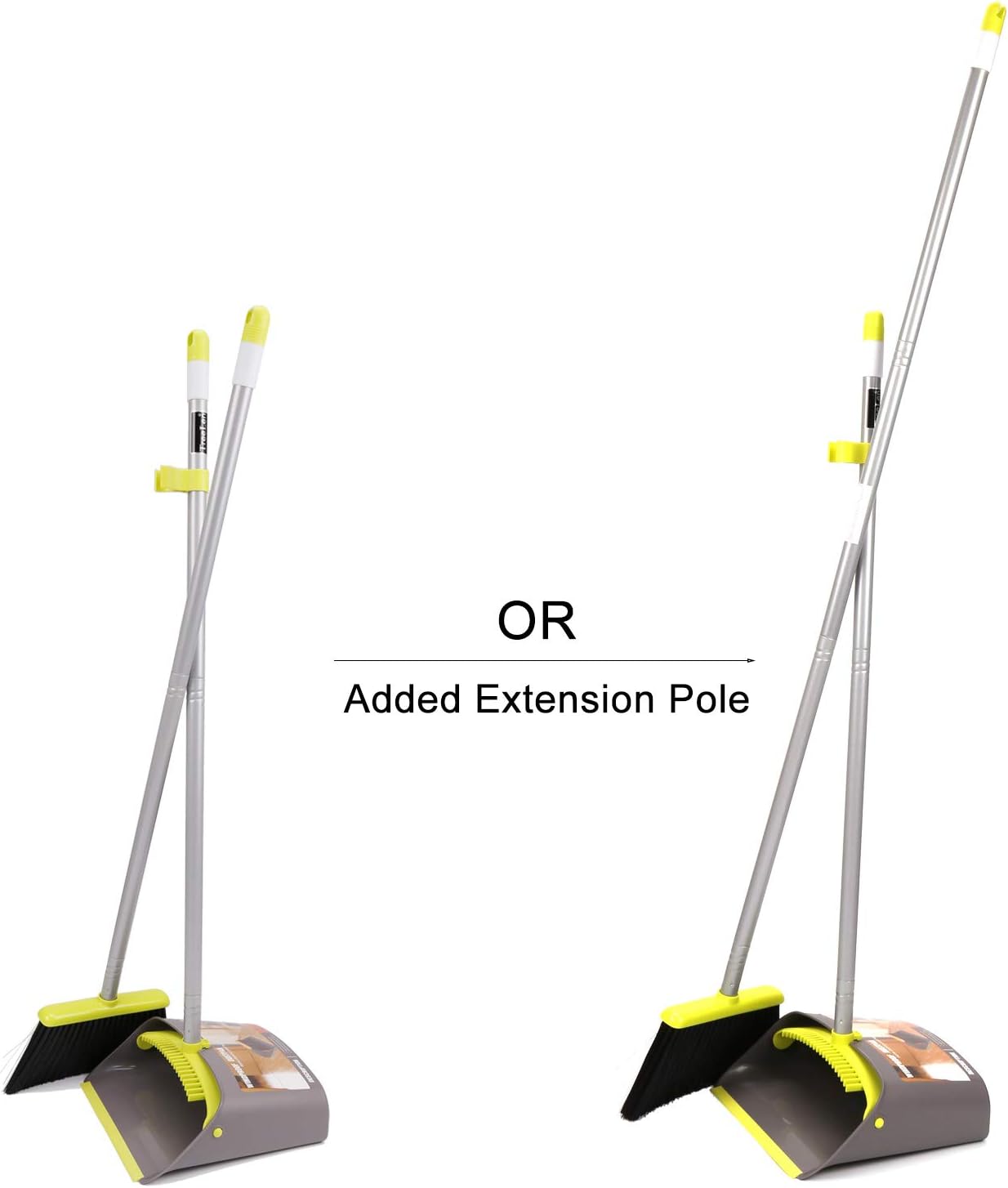 TreeLen Broom and Dustpan Set with 52