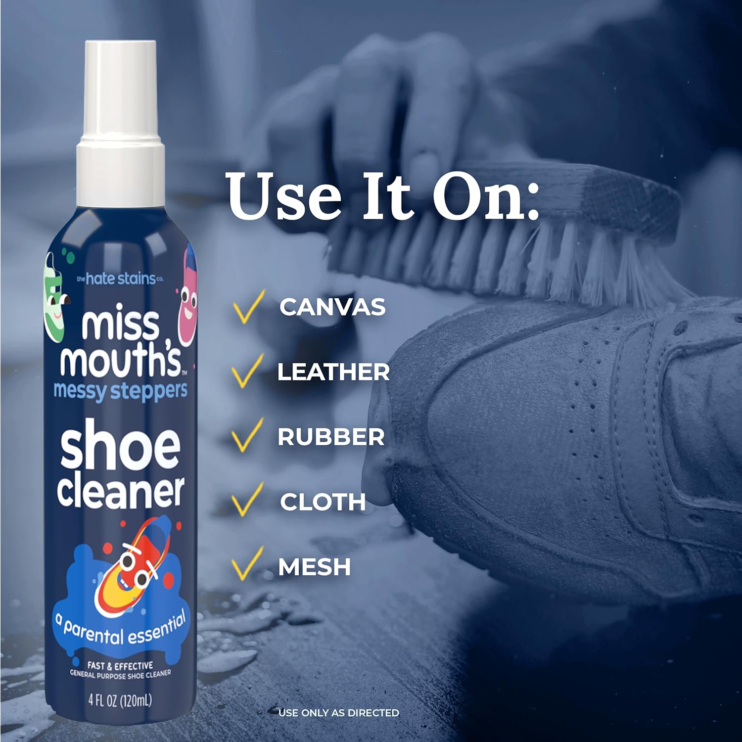 Miss Mouth's Messy Eater Stain Treater Spray - 4oz Stain Remover - Newborn & Baby Essentials - No Dry Cleaning Food, Grease, Coffee Off Laundry, Underwear, Fabric