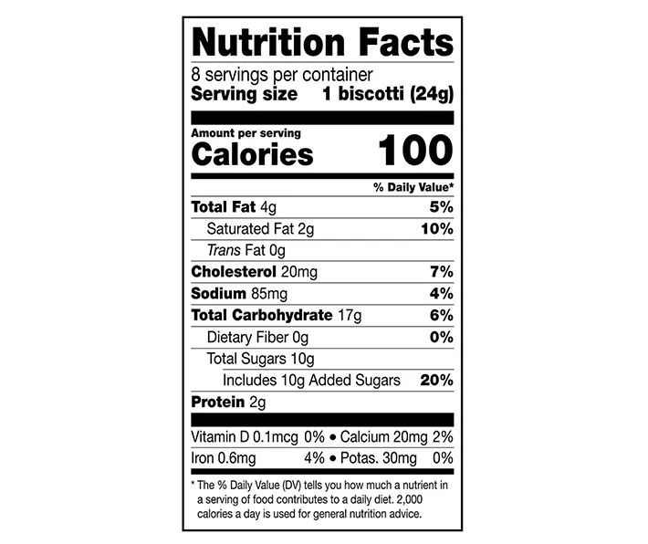 Nonni’s Turtle Pecan Biscotti 8 ct Box