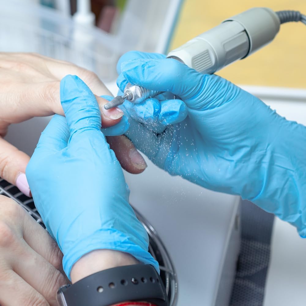 ForPro Professional Collection Disposable Nitrile Gloves, Chemical Resistant, Powder-Free, Latex-Free, Non-Sterile, Food Safe, 4 Mil, Black, Large, 100-Count