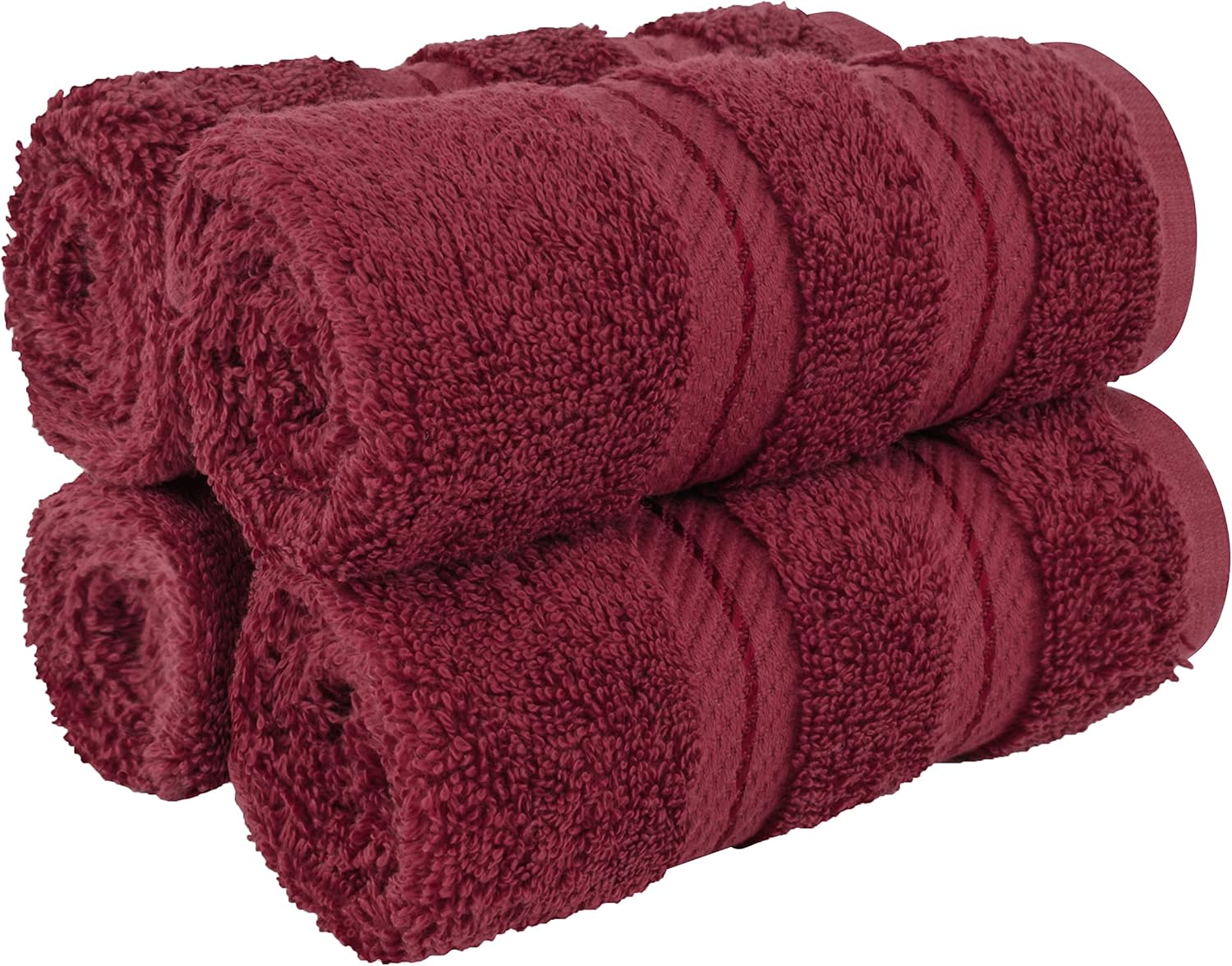 American Soft Linen Luxury 6 Piece Towel Set, 2 Bath Towels 2 Hand Towels 2 Washcloths, 100% Cotton Turkish Towels for Bathroom, Light Grey Towel Sets