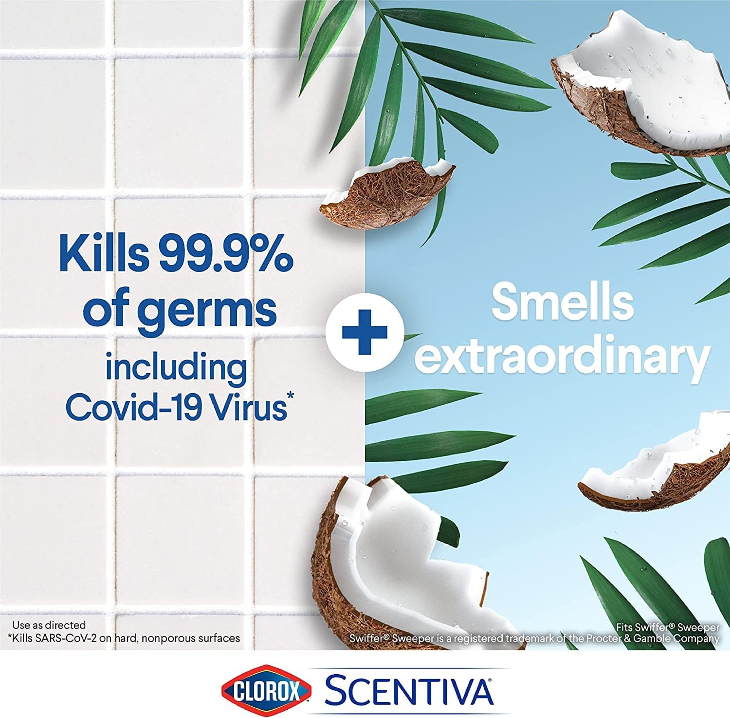 Clorox Disinfecting Mist, Lemon and Orange Blossom, Household Essentials, 1 Spray Bottle and 1 Refill, 16 Fl Oz Each