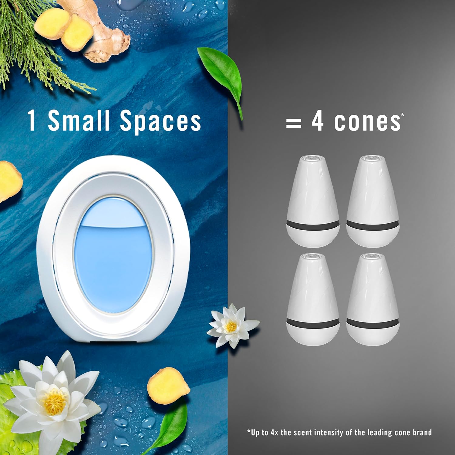 Febreze Small Spaces Air Freshener Linen & Sky, .25 fl. oz., Pack of 4