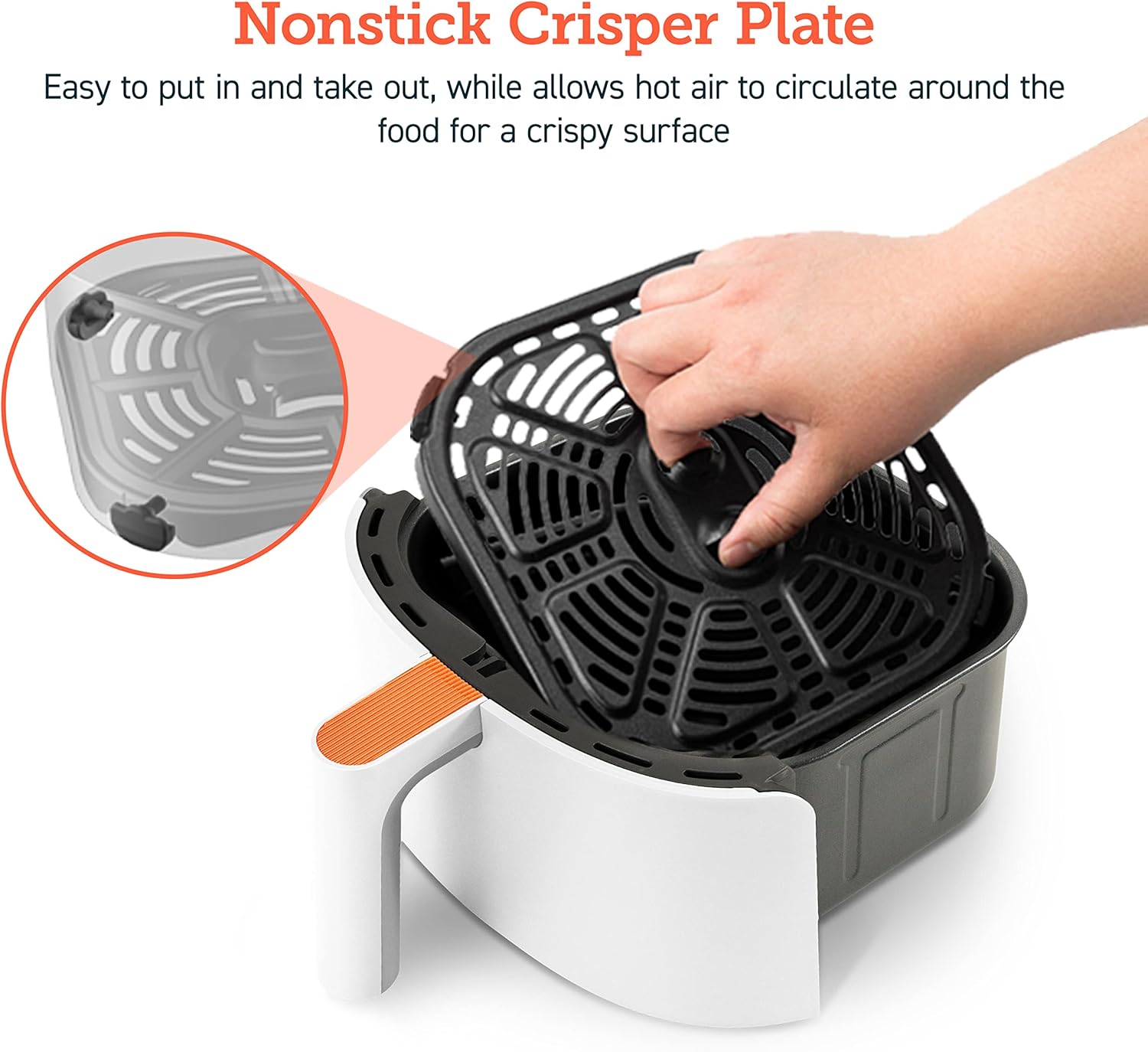 COSORI 2.1Qt Air Fryer, Small 4-in-1 Air Fryer Perfect for Simple Meals and Snack, Easy to Leftover Food to Crispy, 97% Less Oil, 30 In-App Recipes, Nonstick & Dishwasher Safe Basket