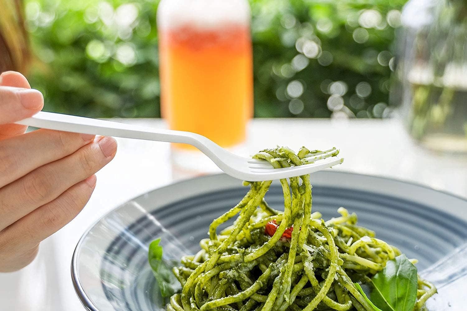 POSATE Heavyweight Plastic Spoons, Clear, 100 Count