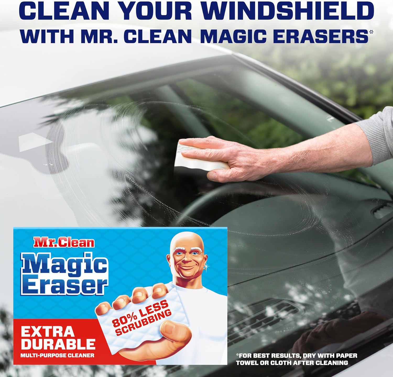 Mr. Clean Magic Eraser Extra Durable, Cleaning Pads with Durafoam, 10 Count