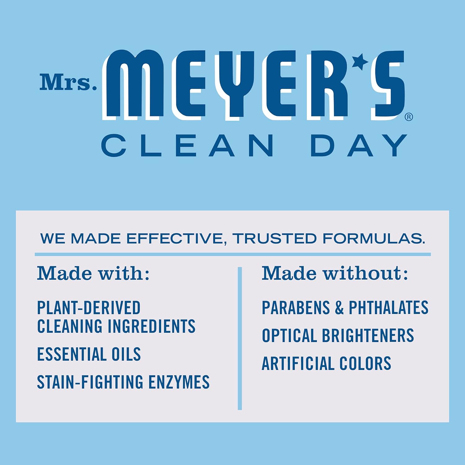 MRS. MEYER'S CLEAN DAY Liquid Laundry Detergent, Biodegradable Formula Infused with Essential Oils, Lavender, 64 oz (64 Loads)