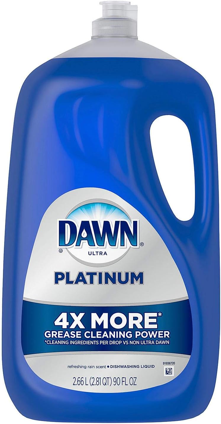 Dawn Platinum Dishwashing Liquid Dish Soap, Refreshing Rain Scent, 32.7 fl oz