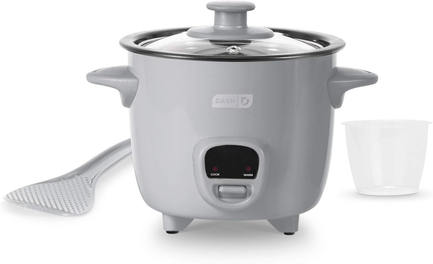 DASH Mini Rice Cooker Steamer with Removable Nonstick Pot, Keep Warm Function & Recipe Guide, .5 Quart, for Soups, Stews, Grains & Oatmeal - Aqua