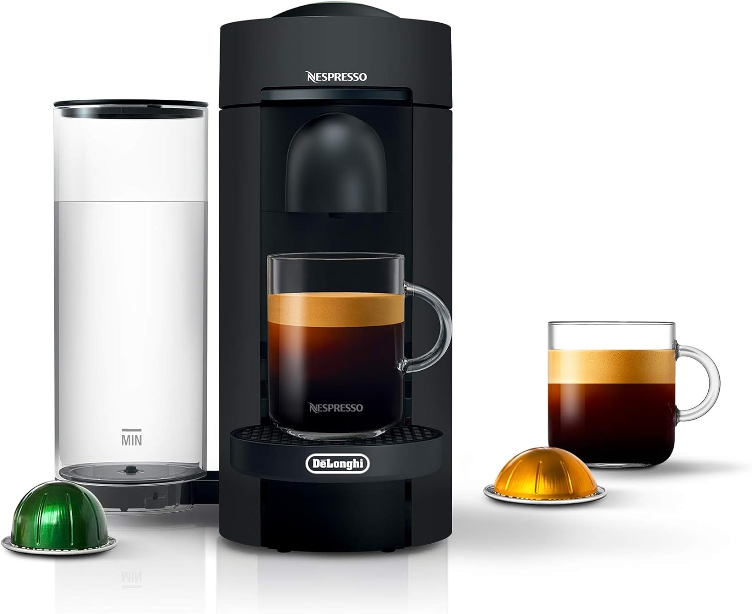Nespresso Vertuo Plus Coffee and Espresso Maker by De'Longhi, Grey