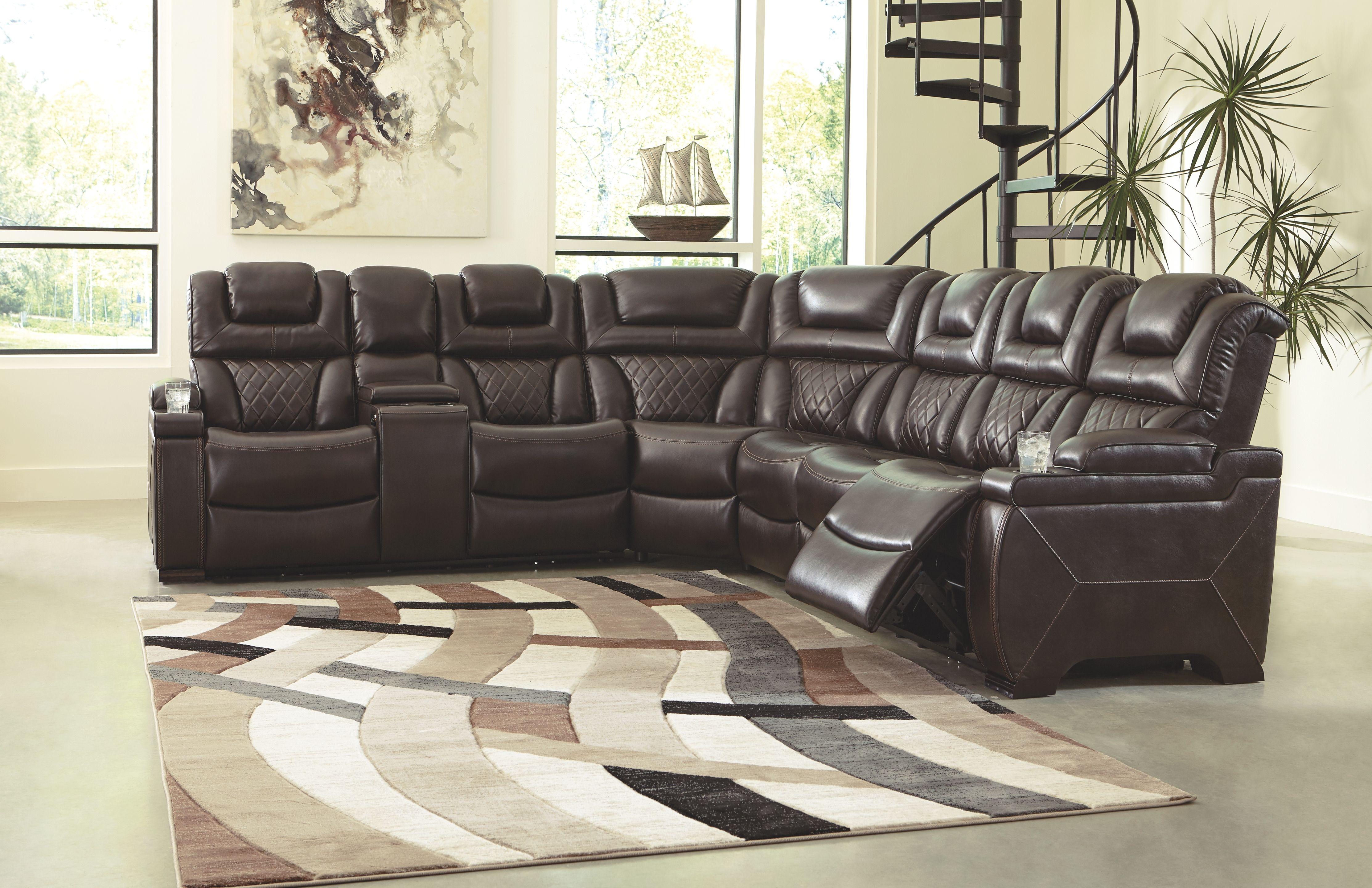 Warnerton - Left Arm Facing Power Loveseat 3 Pc Sectional
