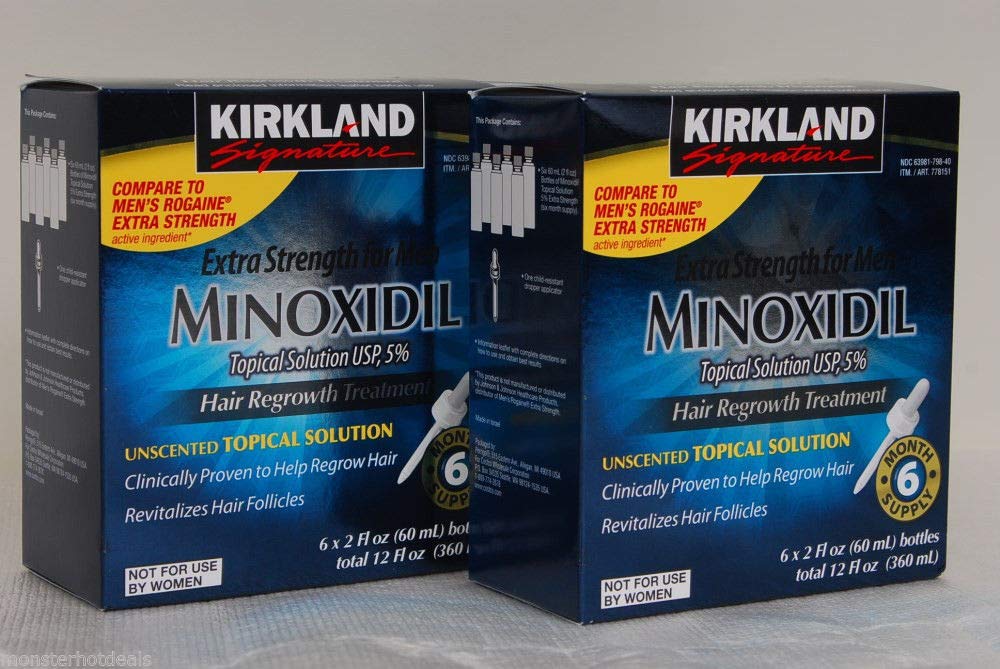 Minoxidil-5% Extra Strength Hair Regrowth for Men, 6 Month Supply