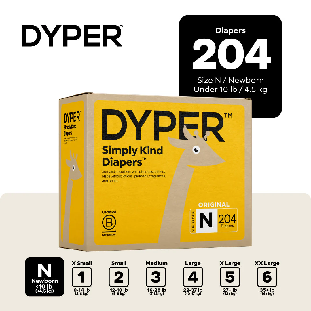 DYPER Diapers Monthly Box