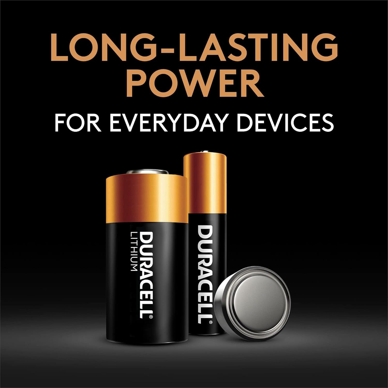 Duracell CR123A 3V Lithium Battery, 6 Count Pack, 123 3 Volt High Power Lithium Battery, Long-Lasting for Home Safety and Security Devices, High-Intensity Flashlights, and Home Automation