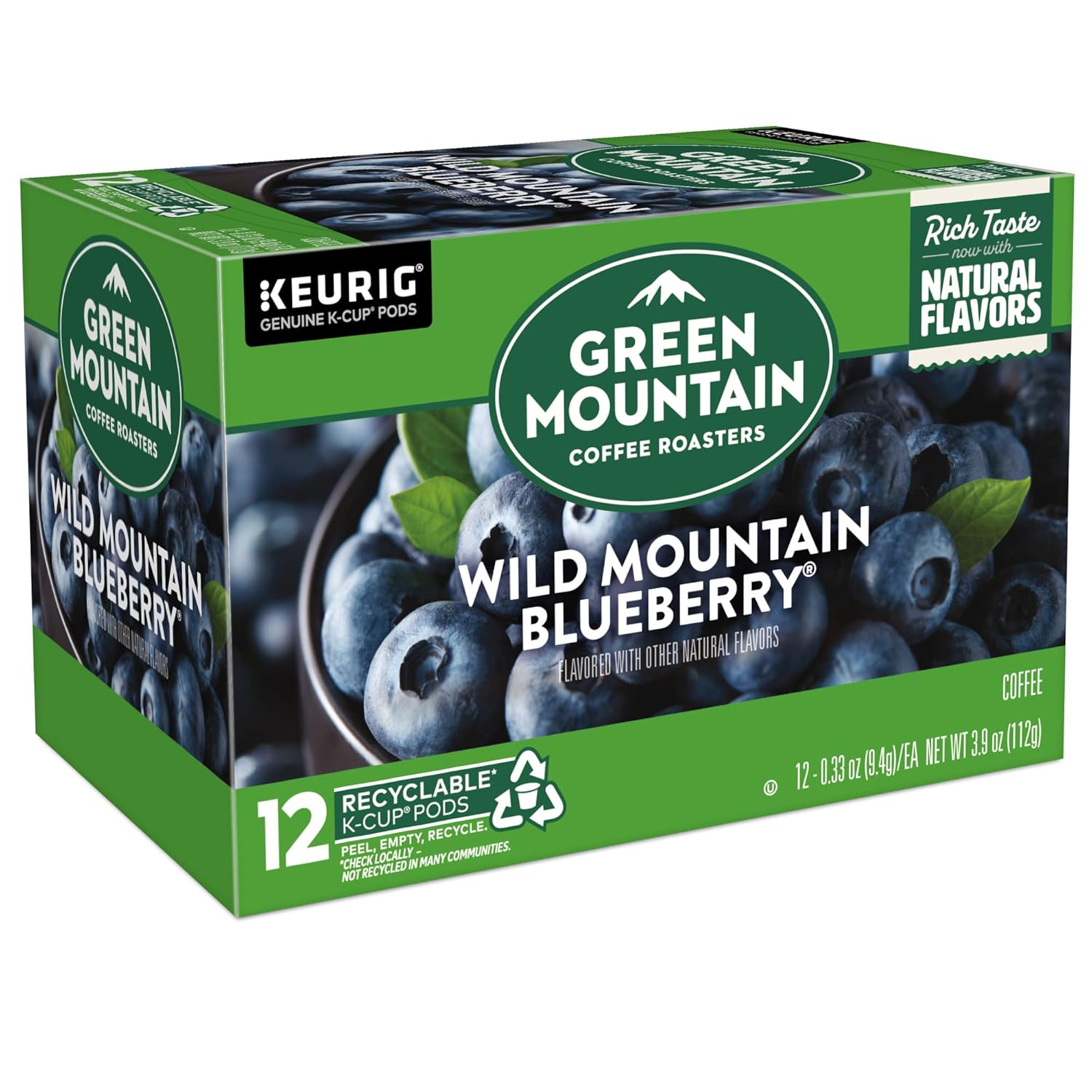 Green Mountain Coffee Roasters Caramel Vanilla Cream Keurig Single-Serve K-Cup pods, Light Roast Coffee, 72 Count (6 Packs of 12)