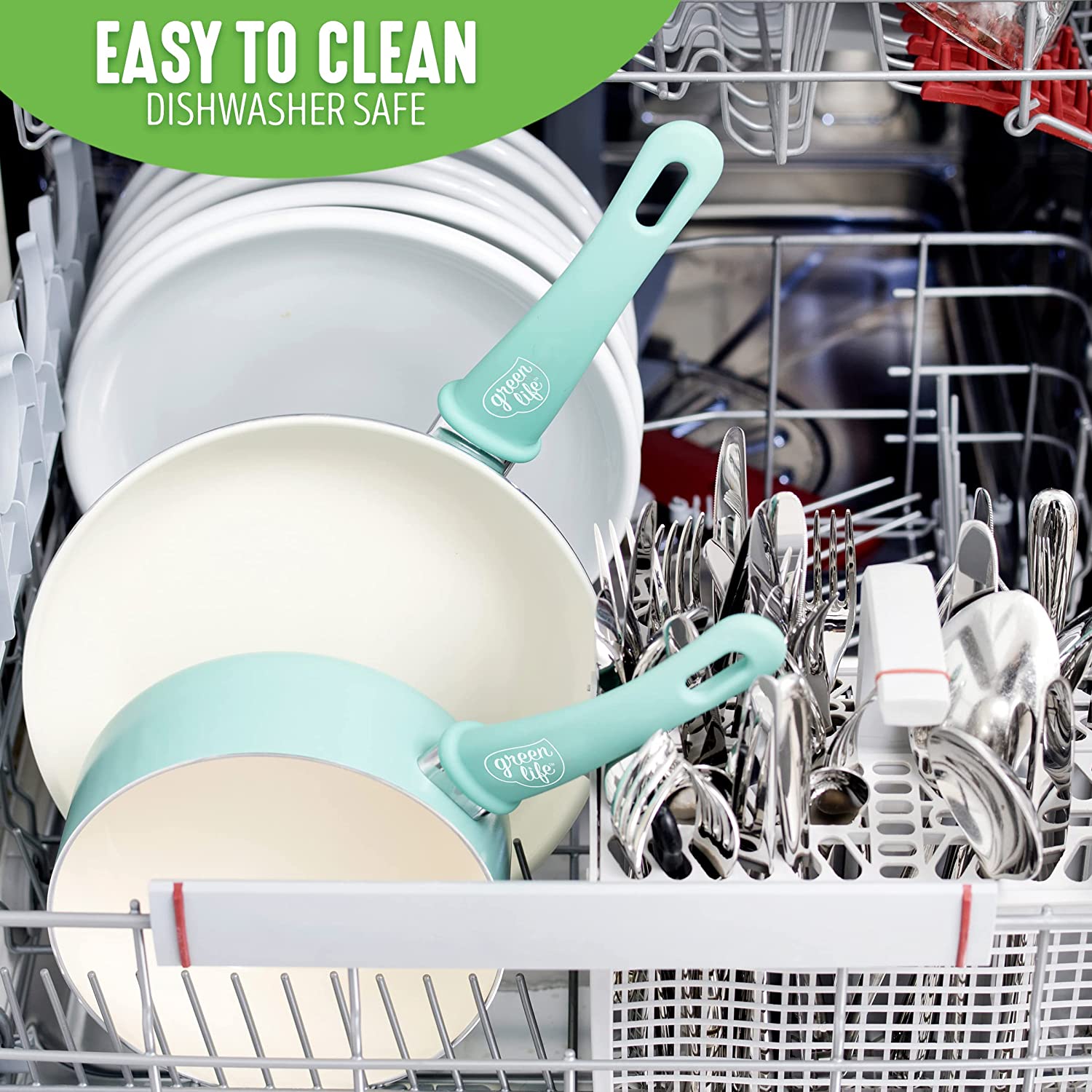 Ceramic non-stick 12-piece pan set