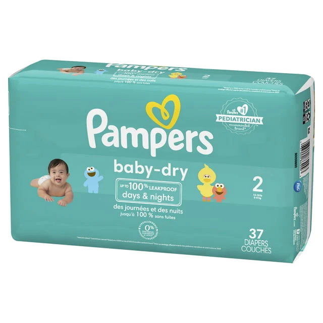 Pampers Baby Dry Diapers Size 2 37 Count