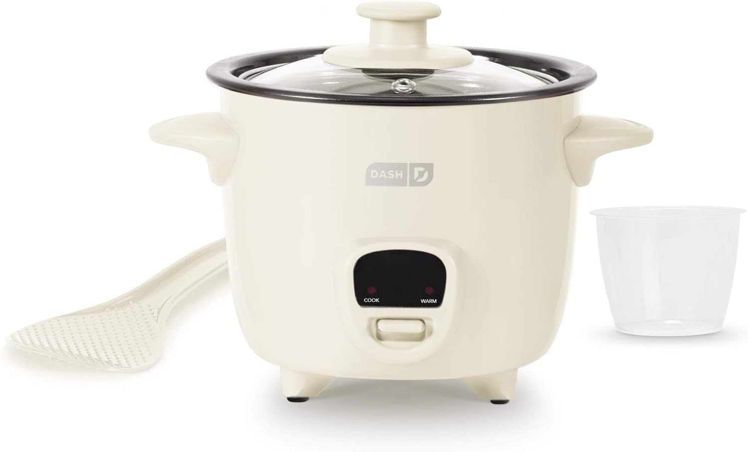 DASH Mini Rice Cooker Steamer with Removable Nonstick Pot, Keep Warm Function & Recipe Guide, .5 Quart, for Soups, Stews, Grains & Oatmeal - Aqua