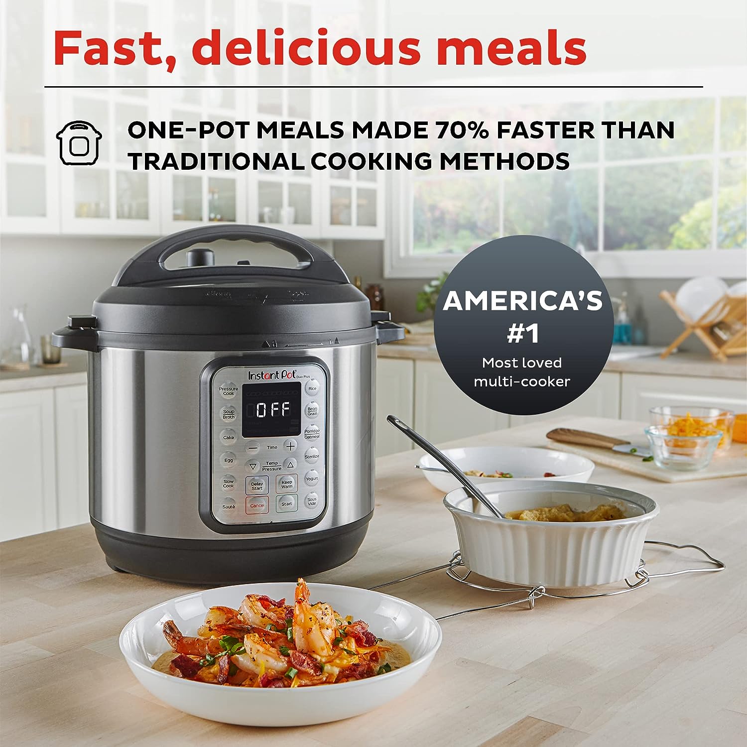 Instant Pot Duo Plus 9-in-1 Electric Pressure Cooker,
