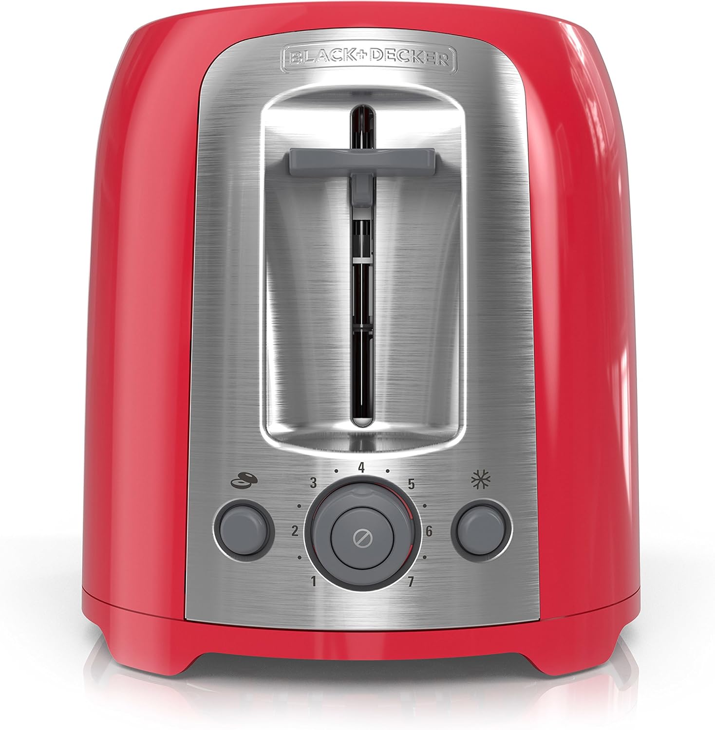 BLACK+DECKER 4-Slice Toaster, Extra Wide Slots, 7 Shade Settings, 1400 Watts, Frozen and Bagel Buttons, Toast Shade Selector, Extra Lift