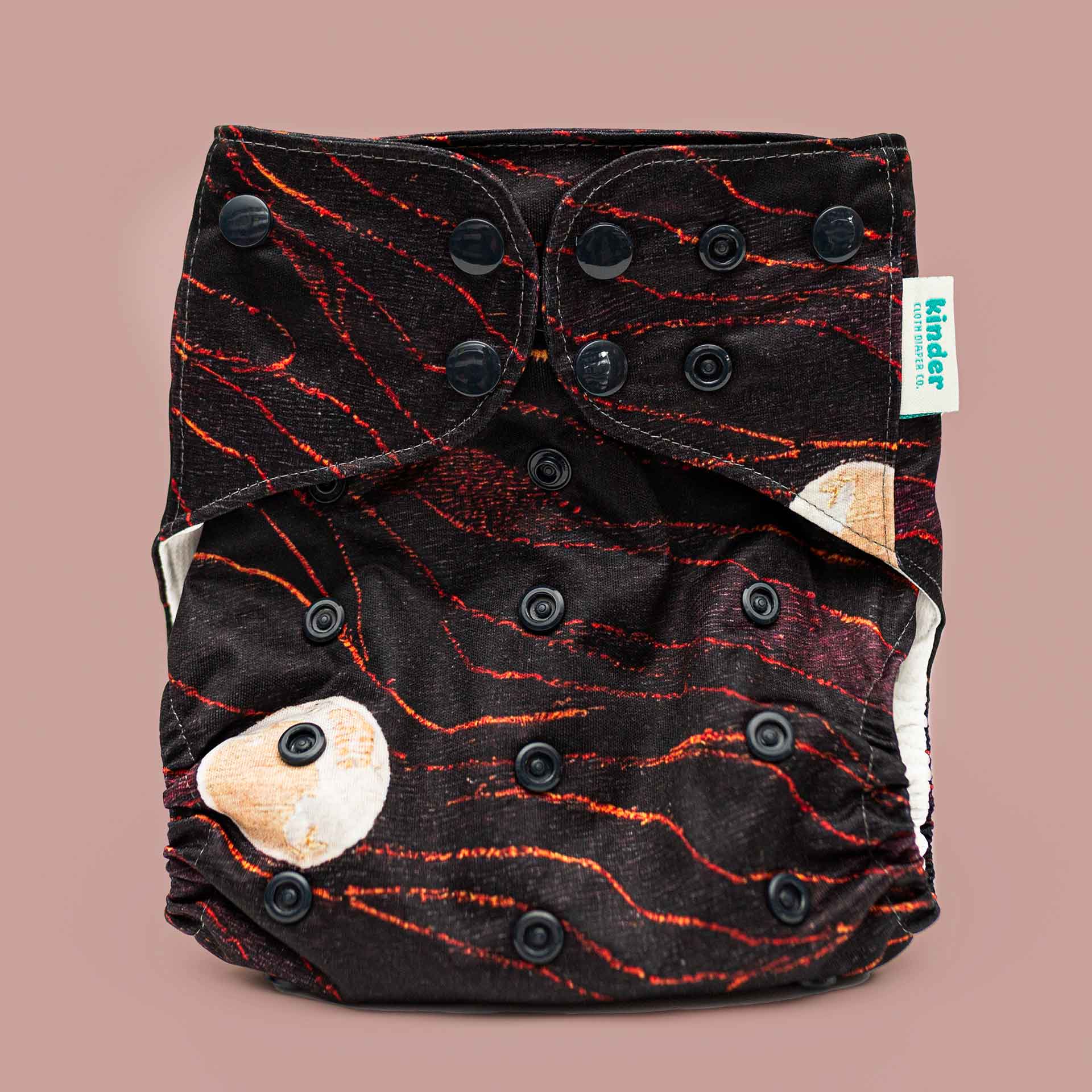 Kinder Cloth Diaper Co. Patterned Pocket Cloth Diaper with Athletic Wicking Jersey