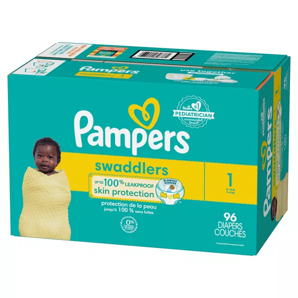 Pampers Swaddlers Diapers Size 1- 96 Count