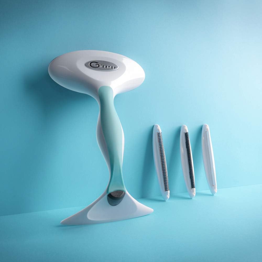 GLEENER Battery-Free Fabric Shaver & Lint Brush | Ultimate Fuzz Remover | Adjustable Depiller Lint Remover for Clothing & Furniture (Slate Blue)