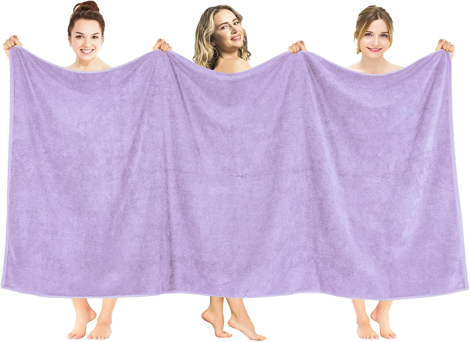 American Soft Linen Luxury 6 Piece Towel Set, 2 Bath Towels 2 Hand Towels 2 Washcloths, 100% Cotton Turkish Towels for Bathroom, Light Grey Towel Sets