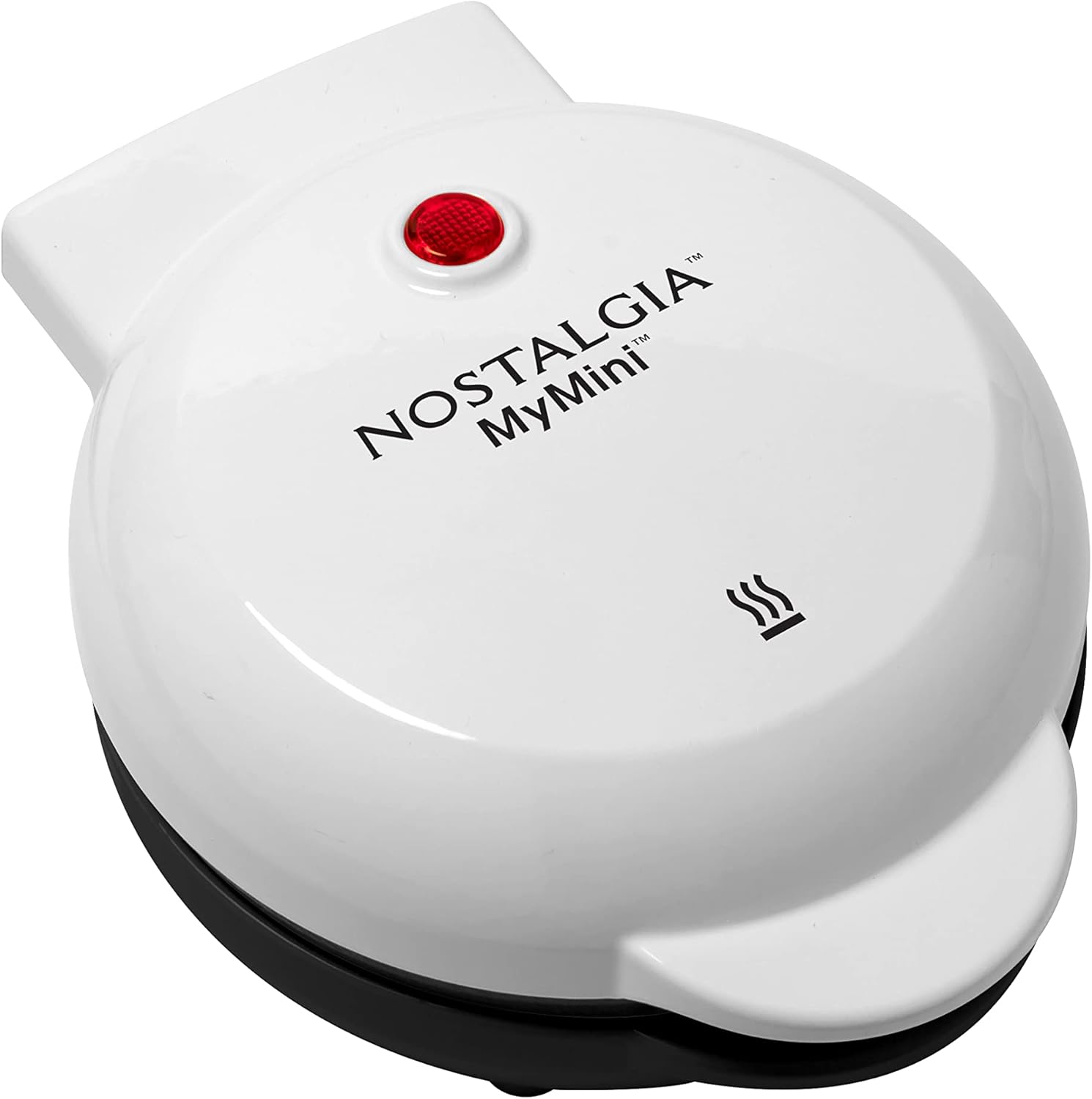 Nostalgia MyMini Cars and Trucks Shape Electric Waffle Maker, 5-Inch Non-Stick Griddle for Waffles, Hash Browns, Eggs, and More, Yellow