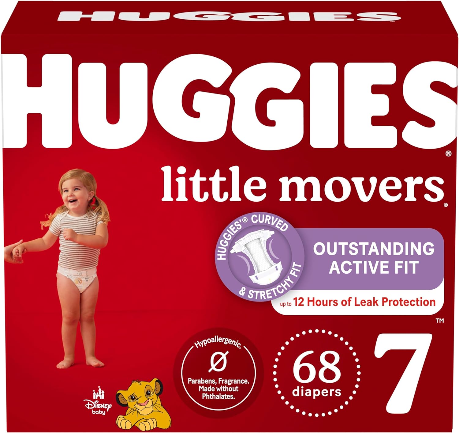 Huggies Size 5 Diapers, Little Movers Baby Diapers, Size 5 (27+ lbs), 120 Count (2 Packs of 60)