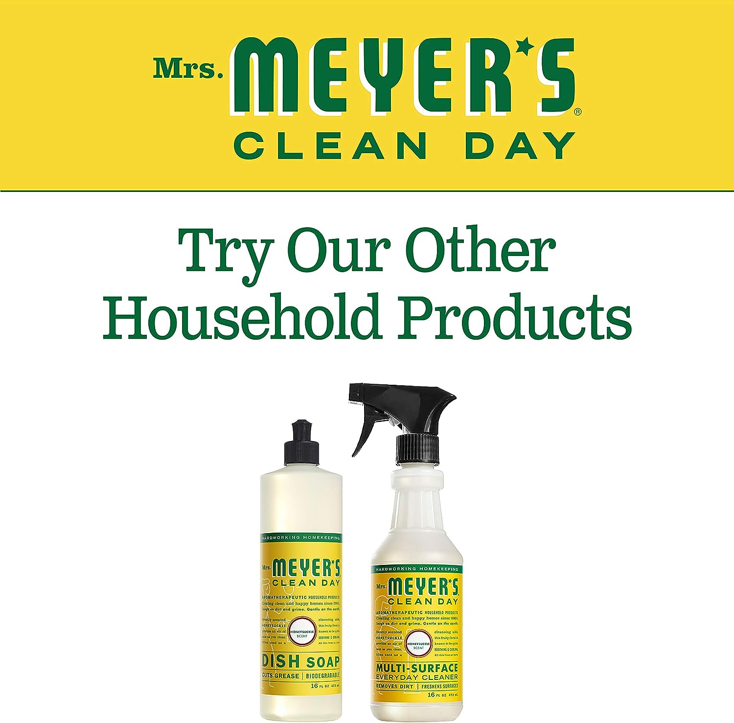 Mrs. Meyer's All-Purpose Cleaner Spray, Lemon Verbena, 16 fl. oz - Pack of 3