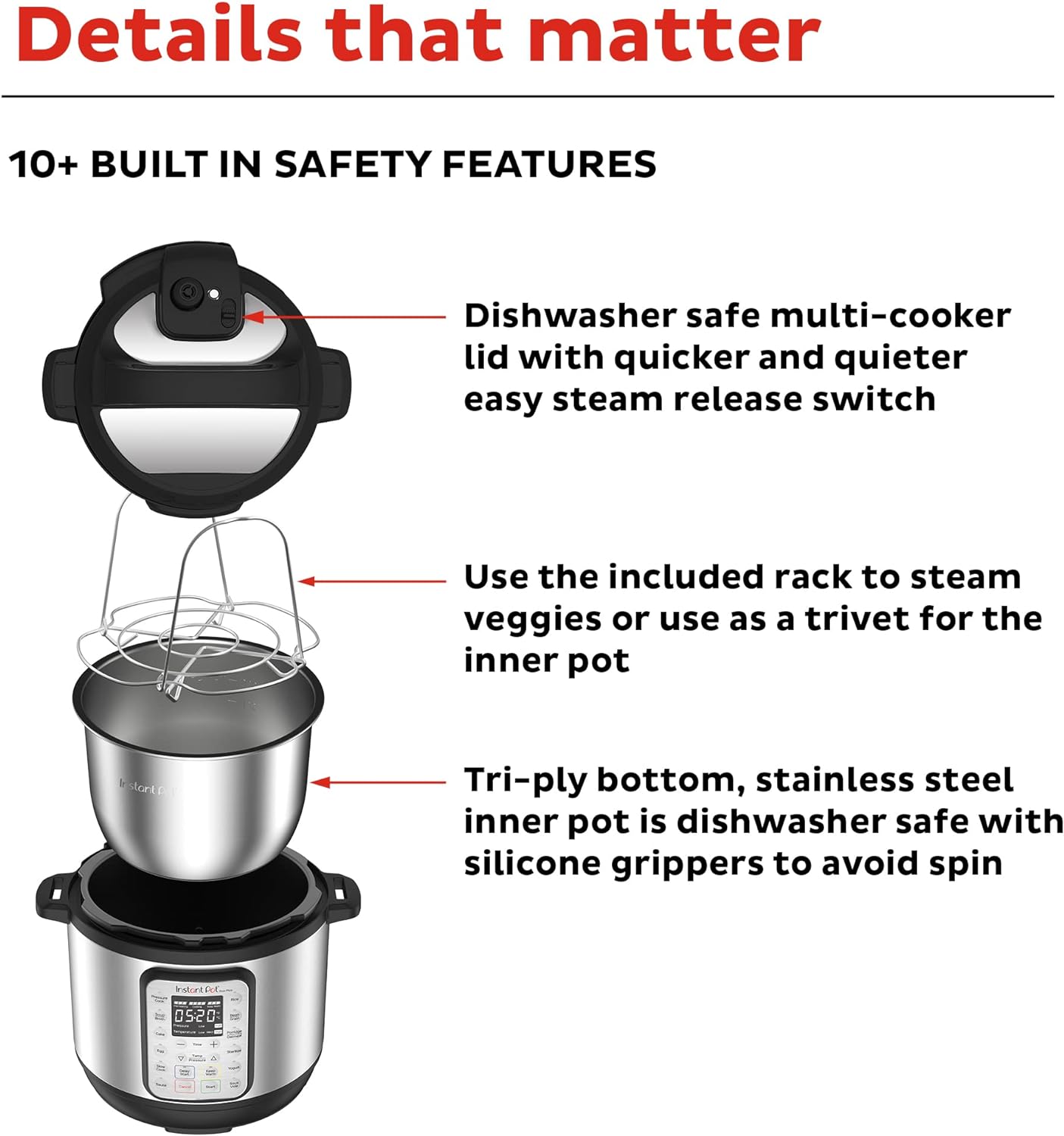 Instant Pot Duo Plus 9-in-1 Electric Pressure Cooker,