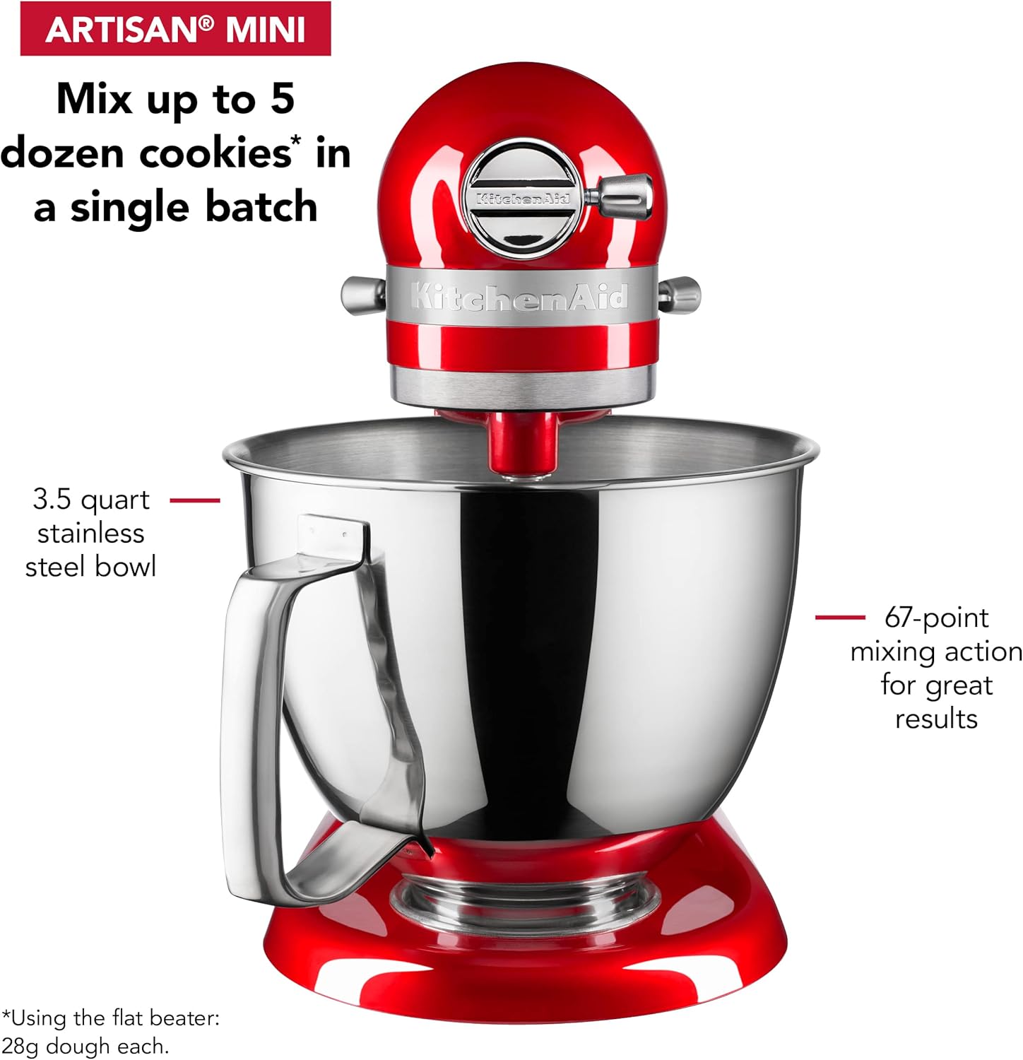 KitchenAid Artisan Mini 3.5 Quart Tilt-Head Stand Mixer - KSM3316X - Black Matte