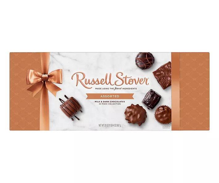 Assorted Milk & Dark Chocolates Box, 20 Oz.