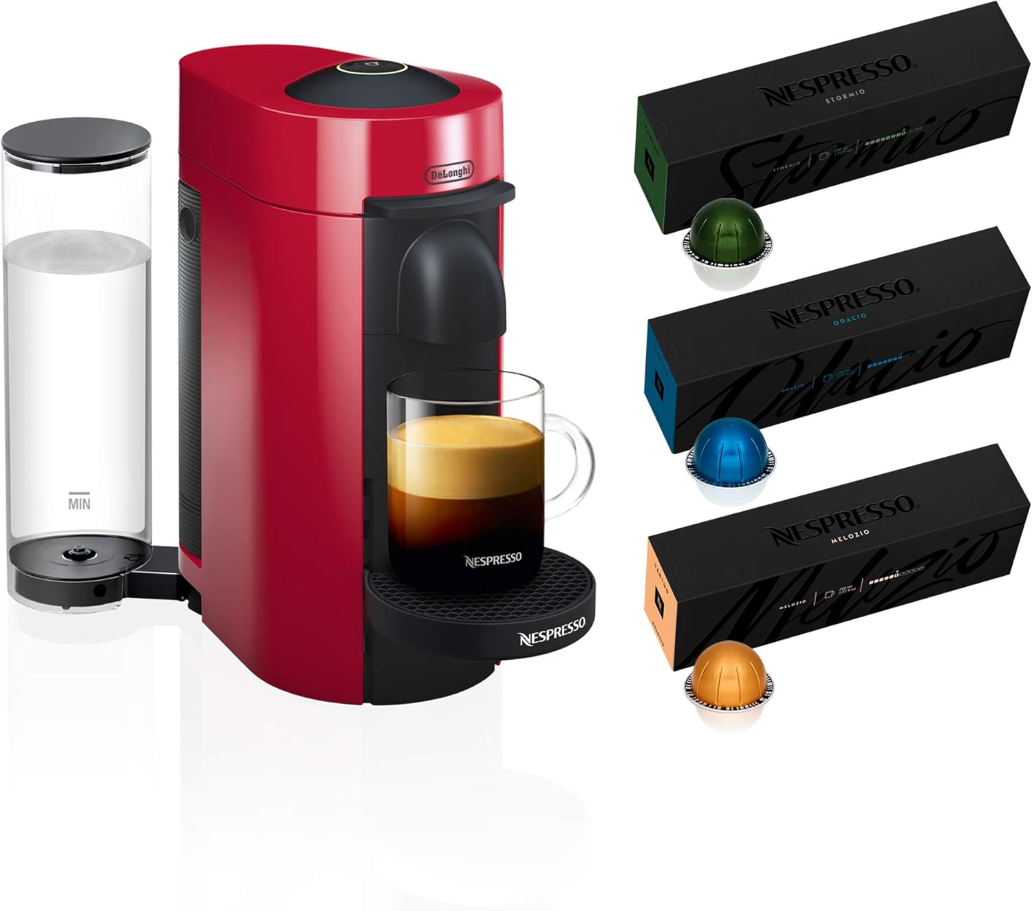 Nespresso Vertuo Plus Coffee and Espresso Maker by De'Longhi, Grey