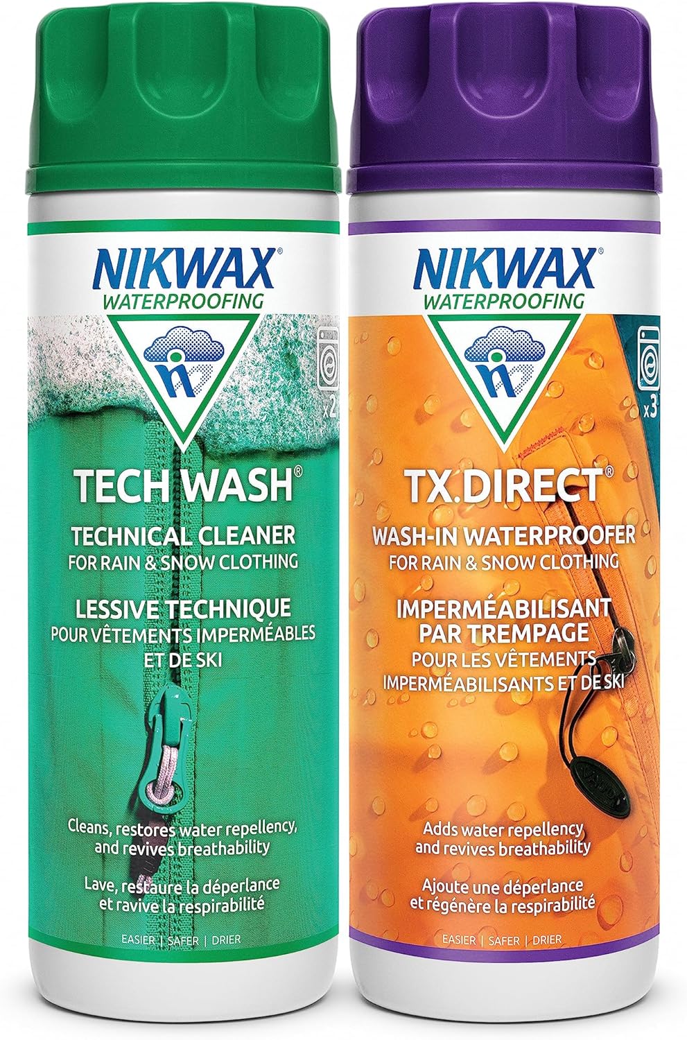 Nikwax Hardshell Cleaning & Waterproofing Duo-Pack