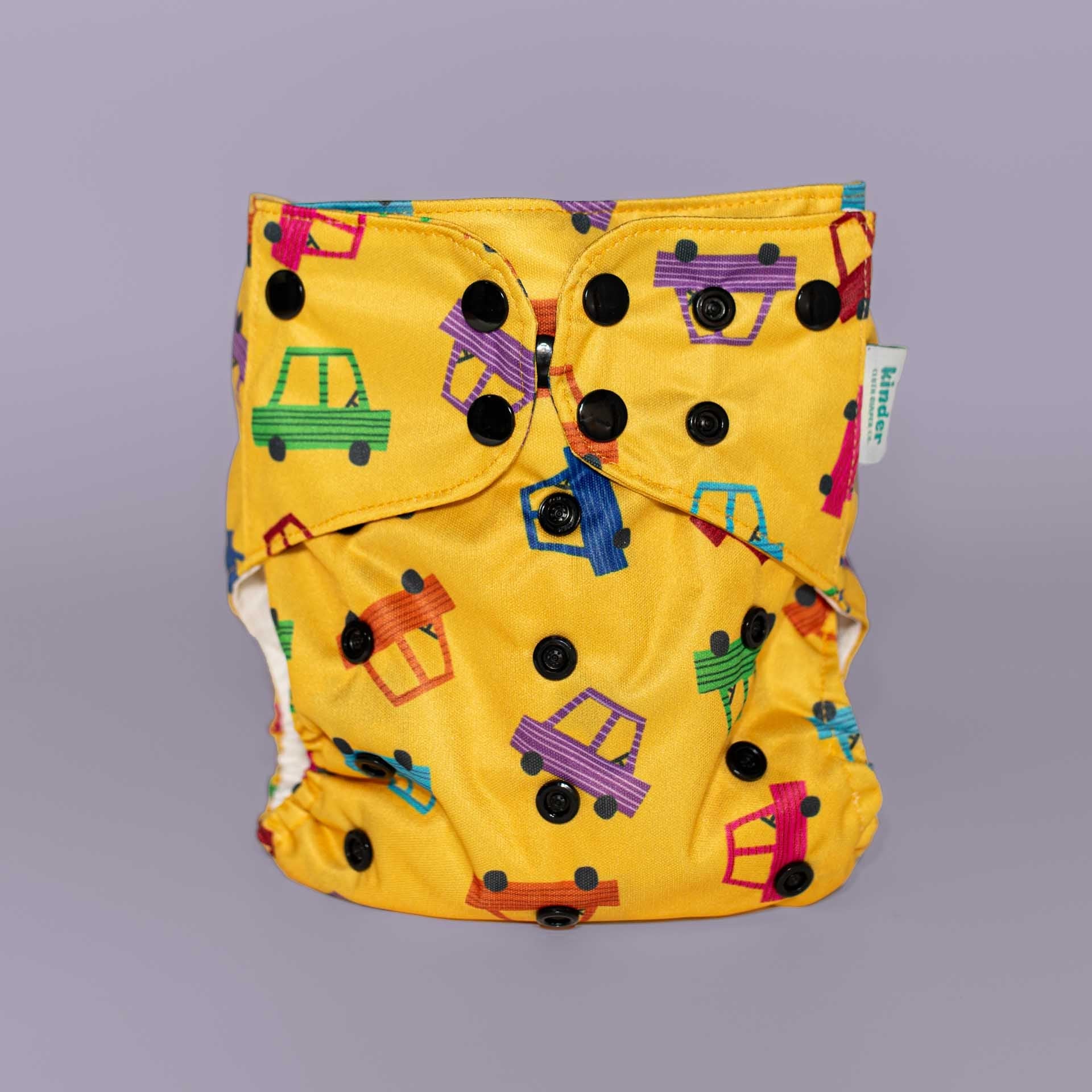 Kinder Cloth Diaper Co. Patterned Basics Pocket Cloth Diaper with Athletic Wicking Jersey