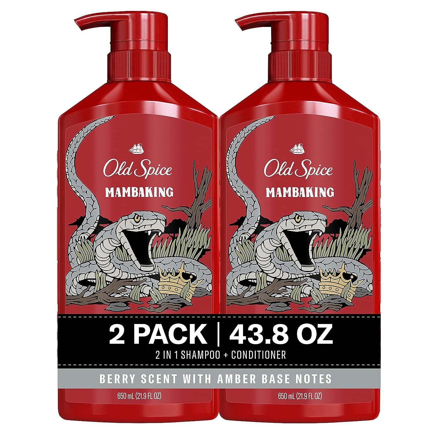 Old Spice Swagger 2-in-1 Shampoo and Conditioner Set for Men, Cedarwood Lime Scent, Get Up To 80% Fuller-Looking Hair, Barbershop Quality, 29.2 Fl Oz Each, 2 Pack