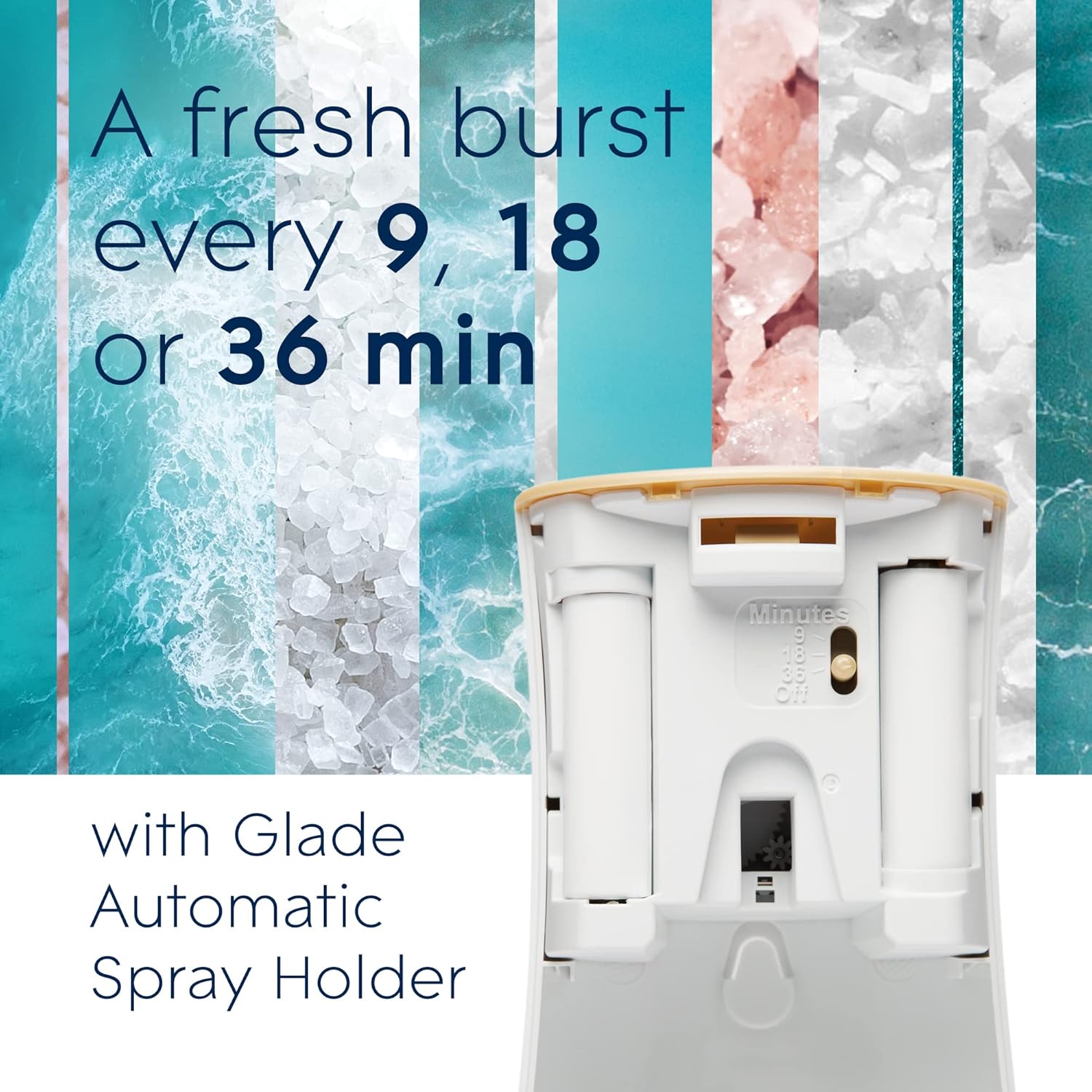 Glade Automatic Spray Air Freshener Refill, Scented Air Freshener for Home and Bathroom, Clean Linen, 6.2 Oz, 2 Count