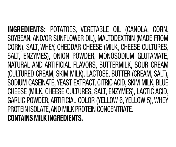 Ruffles Potato Chips Cheddar & Sour Cream Flavored 8 Oz