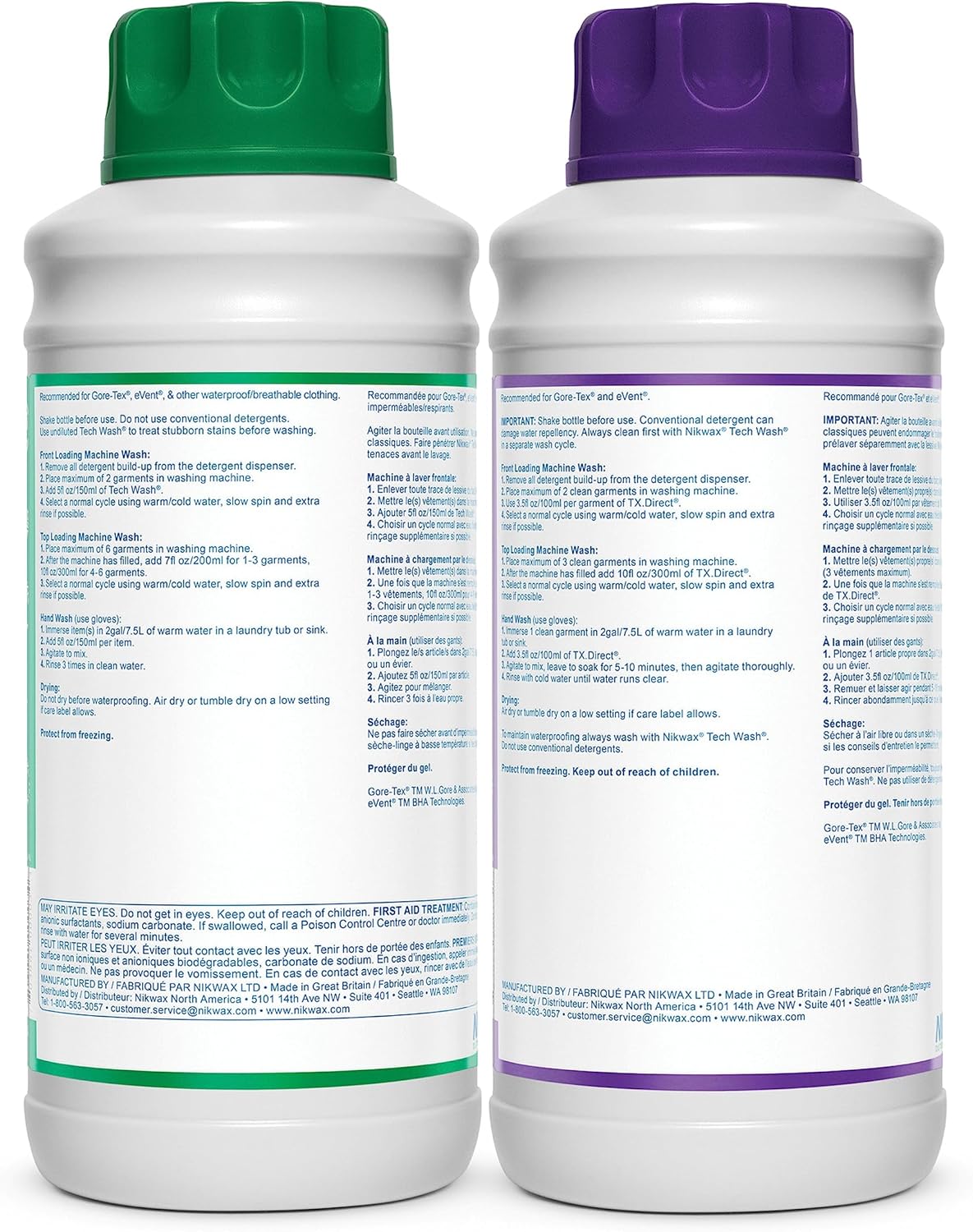 Nikwax Hardshell Cleaning & Waterproofing Duo-Pack